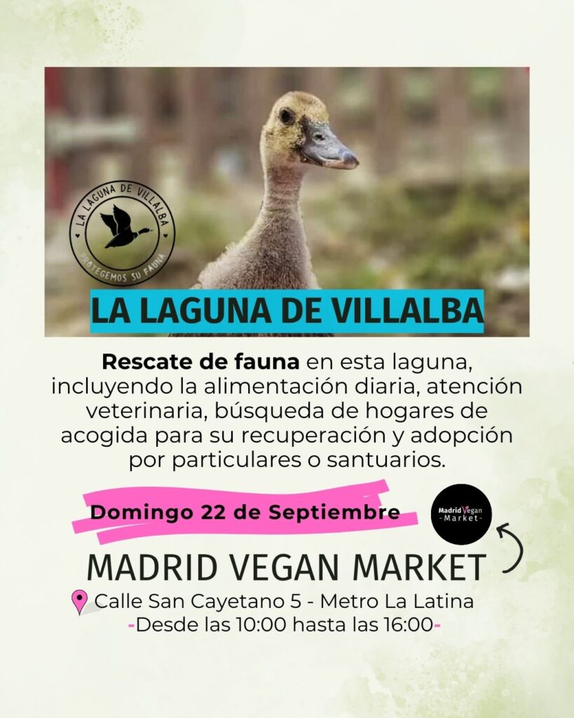 La Laguna de Villalba, asociación presente en Madrid Vegan Market