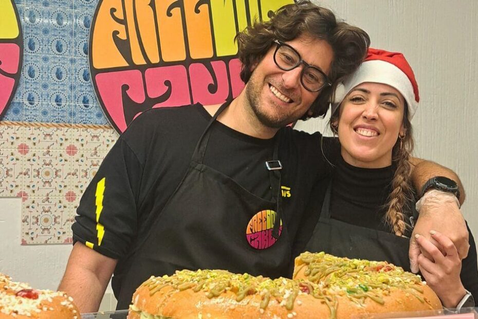 Freedom Cakes en la cantina de Madrid Vegan Market